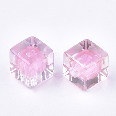 Transparent Acrylic Beads TACR-S148-08A-1