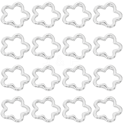 70Pcs Long-Lasting Plated Alloy Bead Frame FIND-SC0012-16-1