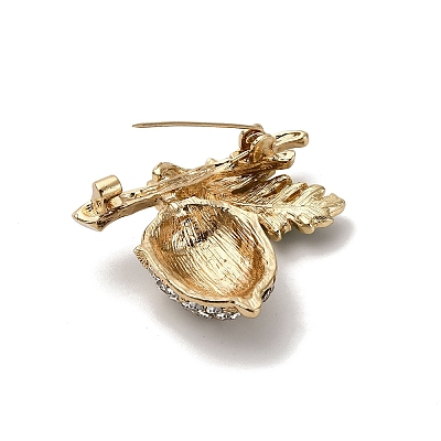 Alloy Rhinestone Brooch JEWB-K027-02G-1