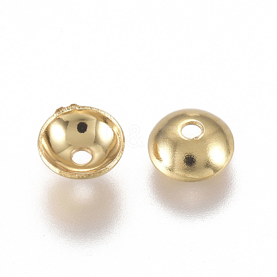 304 Stainless Steel Bead Caps STAS-L234-134G-1