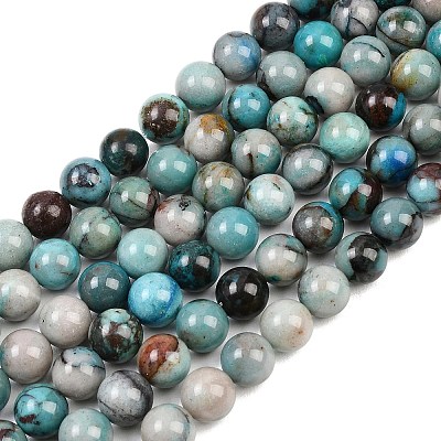 Natural Chrysocolla Beads Strands G-K405-B01-12mm-1