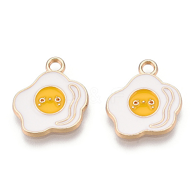 Light Gold Plated Alloy Pendants ENAM-T009-29-1