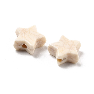 Crackle Opaque Acrylic Beads OACR-Z026-06B-1