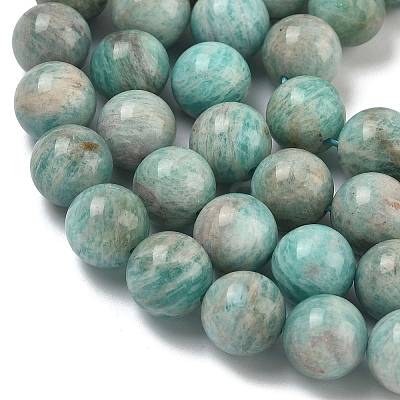 Natural Amazonite Beads Strands G-K068-03-10mm-01-1