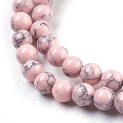 Synthetic Turquoise Beads Strands TURQ-H038-6mm-XXS04-1