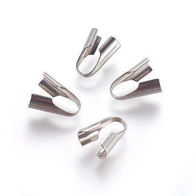 Tarnish Resistant 304 Stainless Steel Cord Ends X-STAS-P237-80J-P-1
