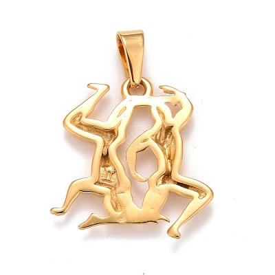 Ion Plating(IP) 304 Stainless Steel Pendants STAS-D165-14G-05-1