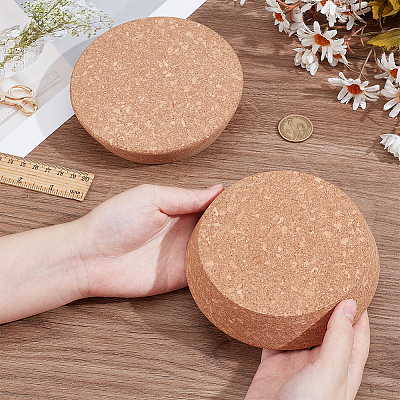 2Pcs Wood Cork Stopper FIND-BC0016-19-1