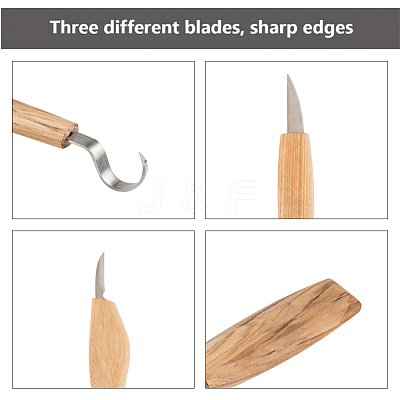 Stainless Steel Woodcarving Cutter TOOL-WH0118-20-1
