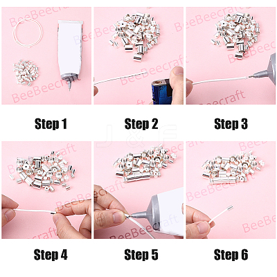 80Pcs 4 Styles Brass Cord Ends KK-BBC0025-66-1