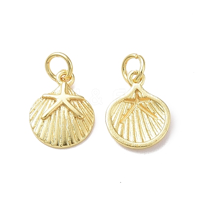 Rack Plating Brass Charms KK-F849-01G-1