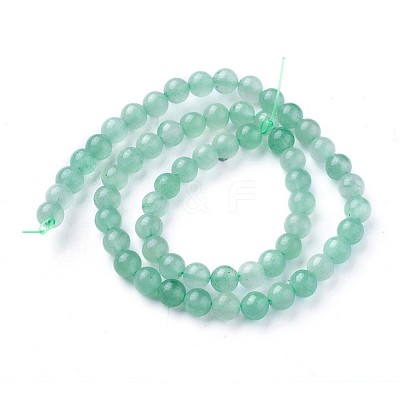 Natural Green Aventurine Beads Strands G-F629-01B-2-1