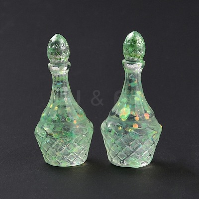 Dummy Bottle Transparent Resin Cabochon LS-RESI-E025-05A-1