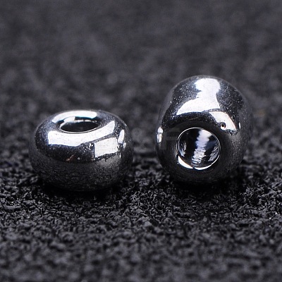 Electroplate 8/0 Glass Seed Beads X-SEED-Q004-02-1