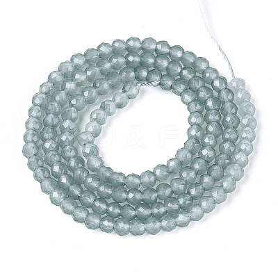 Imitation Jade Glass Beads Strands GLAA-T028-3mm-11K-1