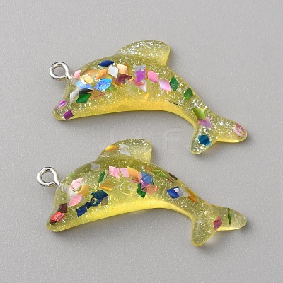 Transparent Resin Pendants DIY-TAC0020-25A-1