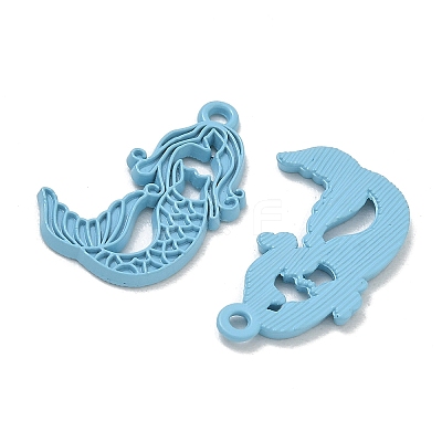 Spray Painted Alloy Pendants AL-CBA5D51-01D-1