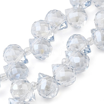 Electroplate Glass Beads Strands EGLA-D030-17P-1
