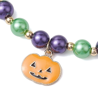 Alloy Enamel Charm Bracelets BJEW-JB10851-05-1