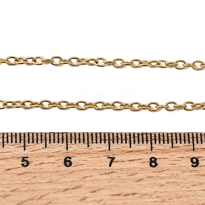 304 Stainless Steel Cable Chain Necklaces STAS-O053-06G-1