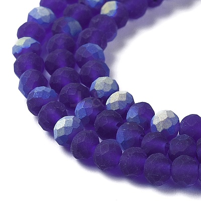 Transparent Glass Beads Strands EGLA-A044-T1mm-MB06-1