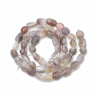 Natural Botswana Agate Beads Strands G-S331-6x8-010-1