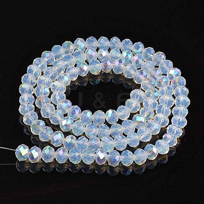 Electroplate Glass Beads Strands EGLA-A034-J10mm-L07-1