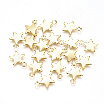 Electroplated Alloy Charms PALLOY-G267-01G-1