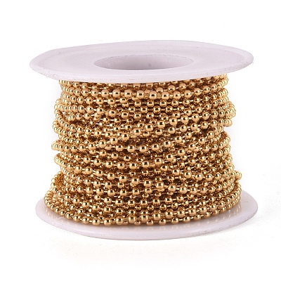 PVD Vacuum Plating 304 Stainless Steel Ball Chains CHS-F009-01C-G-1