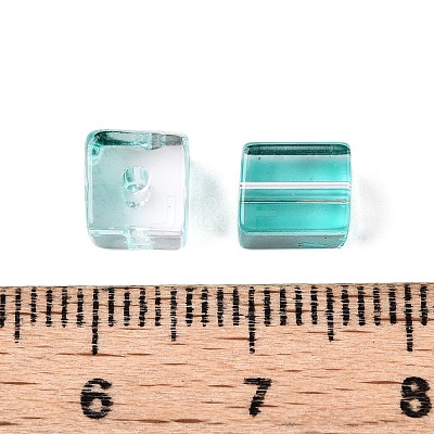 Baking Paint Transparent Glass Beads DGLA-N005-01A-04-1