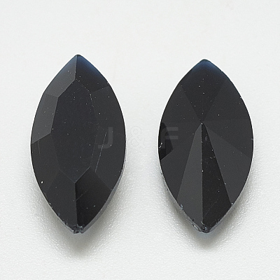 Pointed Back Glass Rhinestone Cabochons RGLA-T083-7x15mm-02-1