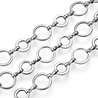 Tarnish Resistant 661 Stainless Steel Mother-son Chains CHS-T005-03P-1