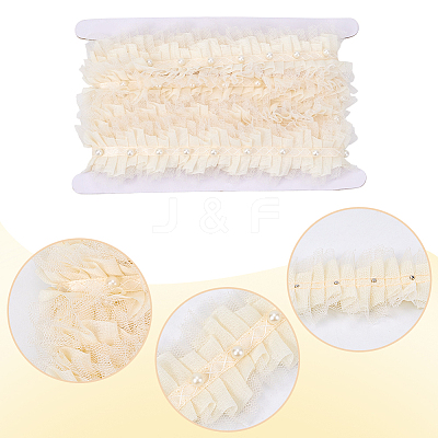 Polyester Lace Trim Ribbon OCOR-CY0001-74B-1