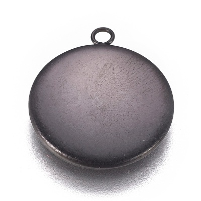 304 Stainless Steel Pendant Cabochon Settings X-STAS-G127-13-16mm-B-1