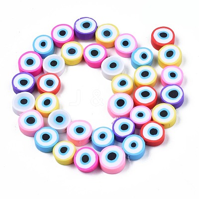 Handmade Polymer Clay Beads Strands CLAY-S096-041I-1
