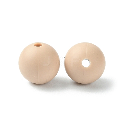 Round Food Grade Eco-Friendly Silicone Focal Beads SIL-F003-01A-1