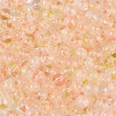 Baking Paint Transparent Glass Beads DGLA-T004-08H-1