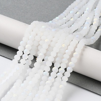 Imitation Jade Glass Beads Strands X-EGLA-A034-J4mm-MB05-1