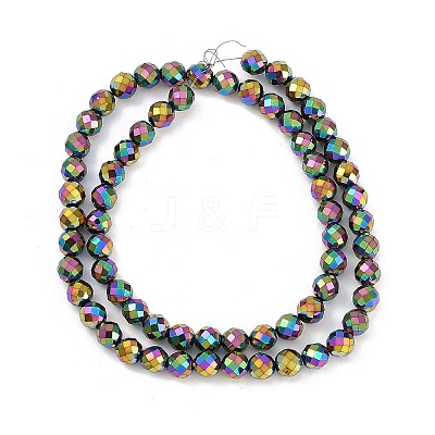 Electroplated Synthetic Non-magnetic Hematite Beads Strands G-H072-B01-01B-1
