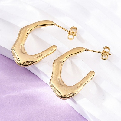 304 Stainless Steel Stud Earrings EJEW-B108-18G-1