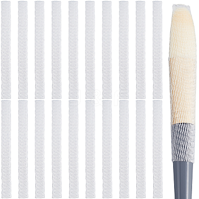 200Pcs PE Makeup Brush Protector Reusable Expandable Mesh Cover MRMJ-GF0001-51E-1