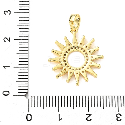 Brass Micro Pave Cubic Zirconia Pendants KK-F914-02A-G-1