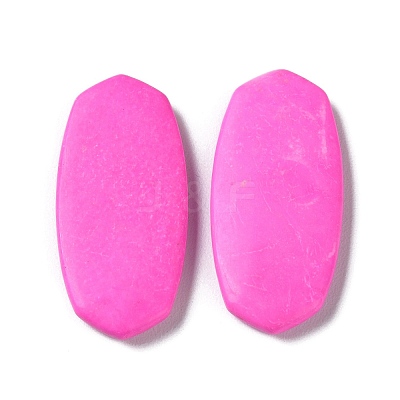 Dyed Natural Howlite Cabochons G-P510-03-1