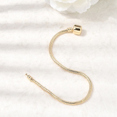 European Brass Chain Bracelet Making BJEW-A164-02G-1