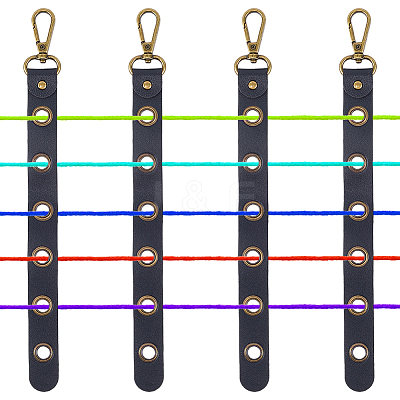 4Pcs Alloy Leather Threader AJEW-CL0005-55B-1