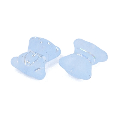 Frosted Transparent Acrylic Beads X1-OACR-P029-20B-04-1