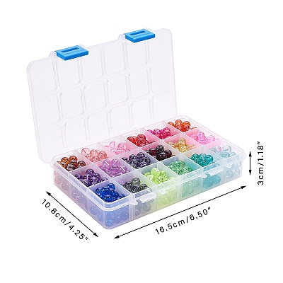 Drawbench Transparent Glass Beads GLAD-PH0001-02-1