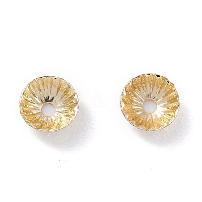 Rack Plating Brass Bead Cap KK-F827-02B-G-1