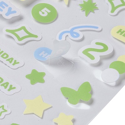 PET Plastic Stickers LS-DIY-H168-01C-1