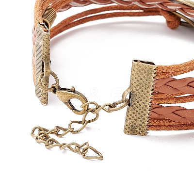 Rainbow Pride Bracelet LS-BJEW-F426-01G-1